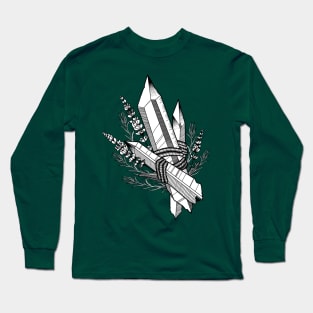 Crystal Herb Bundle - Tattoo Inspired Long Sleeve T-Shirt